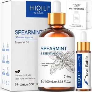 HIQILI Ätherisches Spearmintöl 100ml reines und natürliches Spearmintöl - Bild 1 von 7