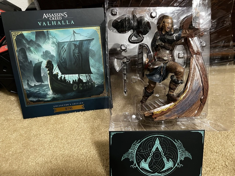 ¡FIGURA ESTATUA VIKINGA DE EIVOR EDICIÓN COLECCIONISTA ASSASSIN'S CREED VALHALLA! Foto 1 de 1