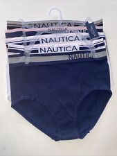 Nautica Underwear Womens Small Organic Cotton Blend 3 Pack