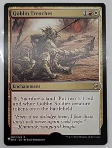 MTG Goblin Trenches Eternal Masters 203/249 Regular Rare - Picture 1 of 2