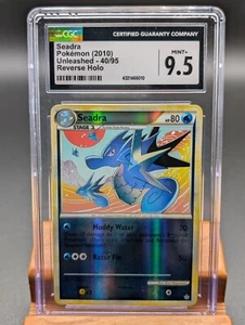 2010 Pokemon Unleashed Seadra Reverse Holo #40 CGC Mint+ 9.5 - Picture 1 of 2