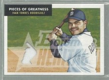  2007 Bowman Heritage Pieces of Greatness #IR Ivan Rodriguez Jsy E (ref39965)