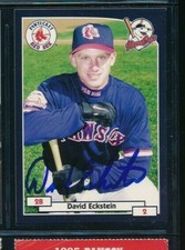 2000 Blueline Pawtucket Red Sox signed autographed David Eckstein SWSW6