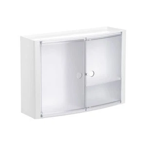 Armario baño pared blanco Plástico frena sin taladrar Mueble De - Imagen 1 de 9