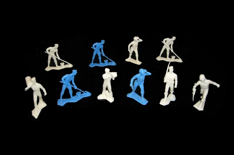 WWII US Sailors Marx pliable resign toy soldiers 1:32 scale  FACTORY 2nds Cover