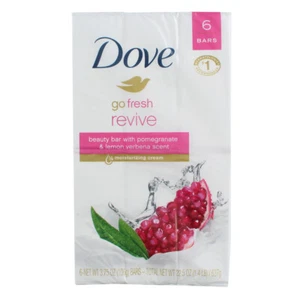 5 Pack Dove Go Fresh Revive Moisturizer Cream Bars, Lemon Verbena, 3.75 oz, 6 Ct - Picture 1 of 2