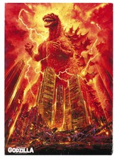 GODZILLA Movie Silk Fabric POSTER Rare Mothra Ghidorah