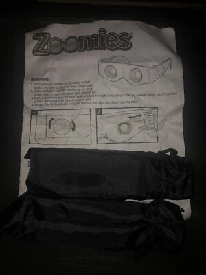 2 Pair Zoomies Hands-Free Binoculars -4X Magnification Compact Portable Glasses  - Image 1 of 4