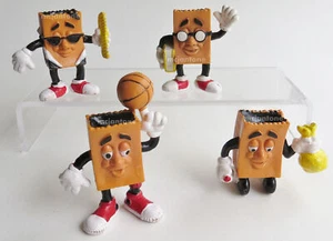 LOSE SET 4 Sonic 1989 BRAUN TASCHE JUNIOREN Papersack PVC FIGUR Marmor BASKETBALL - Bild 1 von 4