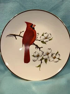 Avon Collector Plate “Cardinal” North American Songbird Original Box Free Ship - Picture 1 of 4