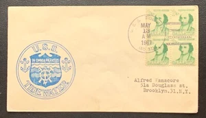 1967 U.S.S. TIDEWATER SHIP CATCHET COVER POSTALLY USED VF CONDITION - Picture 1 of 2