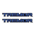 Ford F150, F250 Tremor Package Truck Bed Side Decal Black Metal Blue
