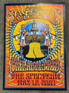 DEAD PHILADELPHIA PA 2009 BIFFLE CONCERT POSTER GRATEFUL ORIGINAL SILKSCREEN - Bild 1 von 2