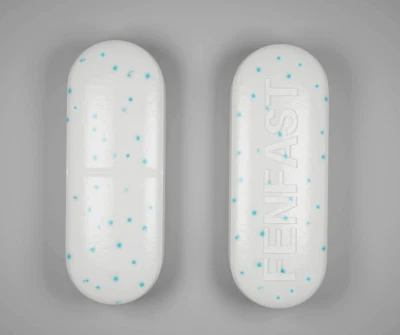 PÍLDORAS DE DIETA TERMOGÉNICAS FENFAST® 375 Max Energy que funcionan 120 tabletas blancas/azules Foto 1 de 4