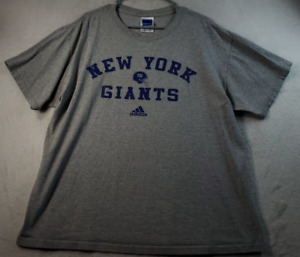 New York Giants adidas Shirt Mens Large gray Short Sleeve Round Neck Football