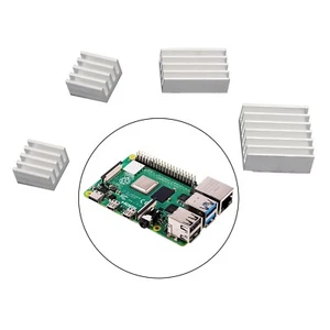 4PCS Radiator Cooler Kit Aluminum Heatsink for Raspberry Pi 4B with Sticker - Picture 1 of 7