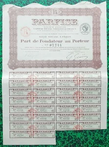 Dépt 92/75- Asnières - Rare Parfumerie de Luxe PARFISE (Parfums Grenoville) 1924 - Picture 1 of 1