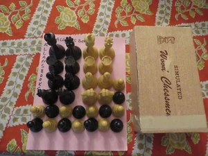 Juego de ajedrez vintage Allan Troy - RARO DRUEKE #36 BUTTERSCOTCH SWIRL #3 original caja! 2/3 - Imagen 1 de 14