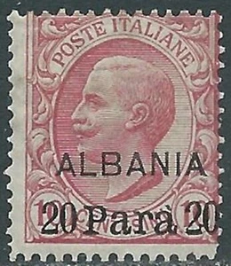 1907 LEVANTE ALBANIA EFFIGIE 20 PA SU 10 CENT MNH ** - RF26 - Picture 1 of 1