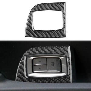 Borde de botón de memoria de asiento de fibra de carbono real para Jaguar XF 2008-2011 - Imagen 1 de 10