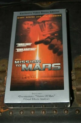 Nice SEALED UNUSED Mission To Mars VHS Cassette Tape Gary Sinise Tim Robbins - Image 1 of 3