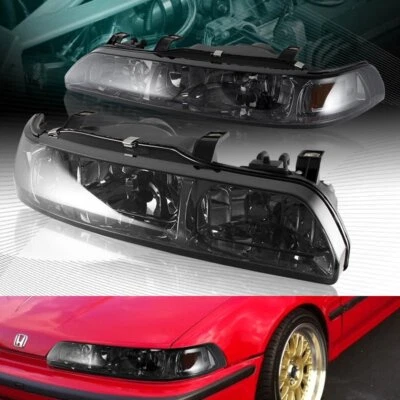 LENTE HUMO ÁMBAR REFLECTOR 1 PIEZA FAROS LÁMPARAS APTO 90-93 ACURA INTEGRA Foto 1 de 4