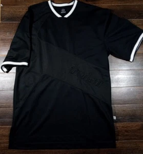 Vintage Nike Air JORDAN Mens Large Jumpman Team Jordan Jersey Shirt Black White - Picture 1 of 3