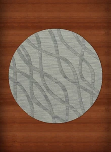 Blue Swirls Waves Lines Stripes Transitional Area Rug Abstract DV10 - Picture 1 of 12