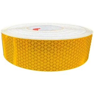 Nastro riflettente giallo scuolabus 2" pollici Oralite V98 Orafol riflesso prismatico - Foto 1 di 11