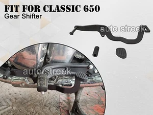 GEAR SHIFTER PEDAL WITH RUBBER BLACK Fit For Royal Enfield Classic 650 - Picture 1 of 9