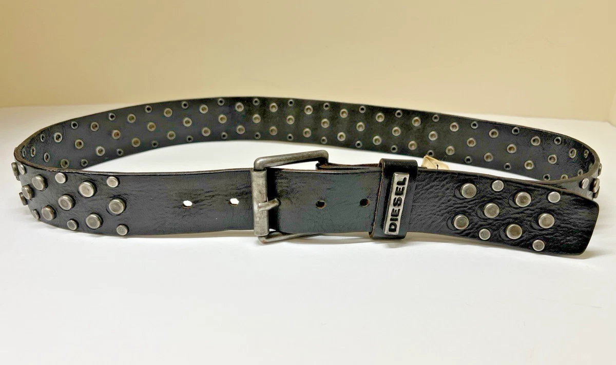 Diesel Leather Studded Belts for Men for sale | eBay