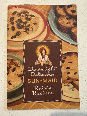 Vintage Sun Maid 'Downright Delicious' Raisin Recipe Ad Booklet - Image 1 of 4