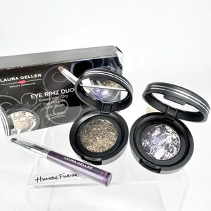 Laura Geller Eye Rimz Geschenkset GOLD SPELL - POTION & Makeup Pinsel 3tlg Boxed Duo - Bild 1 von 10