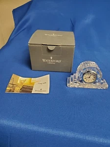 Vintage Waterford Crystal Mantle Clock Made in Ireland Time. Needs Battery - Picture 1 of 6