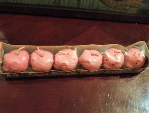 Farm Animal Tinned Candles- set of 6 novelty pig tealigh candles - Picture 1 of 6