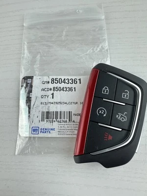 2021-2024 Cadillac CT4 CT5 V Remote Entry Key Fob F (S) Transmitter 85043361 OEM - Image 1 of 4