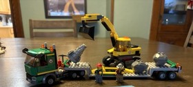 LEGO 4203 City Excavator Transport 100% Complete