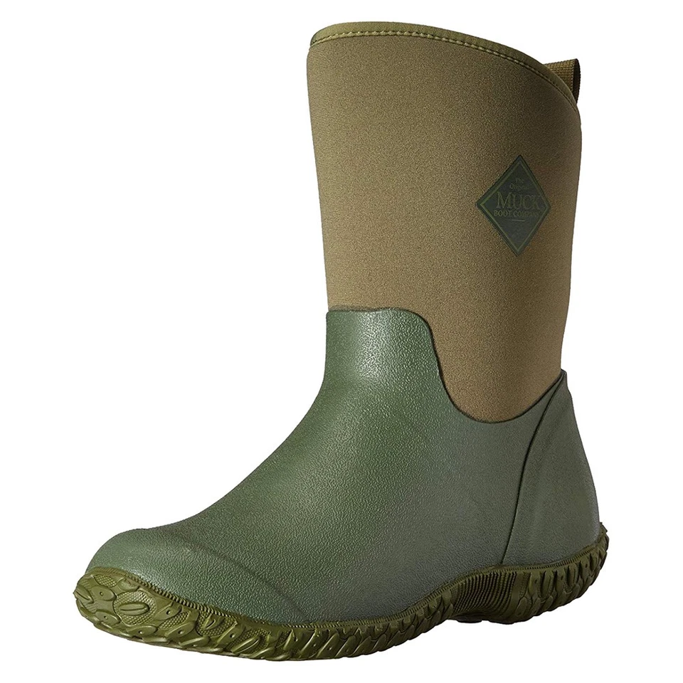 Muck BOOTS Womens Muckster II Mid Tough Stylish Roll Green Wm2-333t 9 9