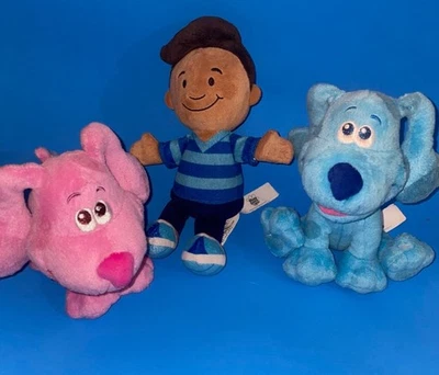 Blue's Clues and You! "Figura de acción Beanbag Plush Josh azul magenta 7"" muñeca" Foto 1 de 4