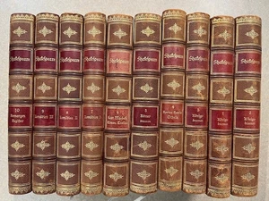 Set of 10 Vols SHAKESPEARE DRAMATICHE WERKE, GERMAN  Beautiful Condition - Picture 1 of 7