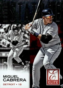 Panini Elite #10 2015 Miguel Cabrera Elite Stature - Imagen 1 de 2