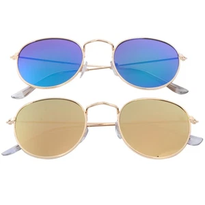 Gafas de sol circulares retro 2 un. elegantes gafas de sol accesorio elegante - Imagen 1 de 12
