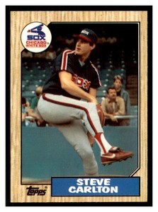 1987 Topps Tiffany Steve Carlton #718   Chicago White Sox