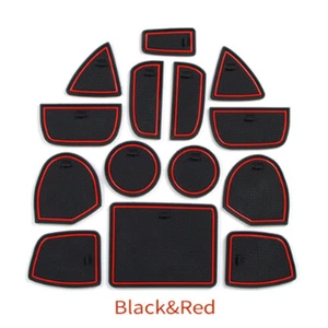 Gate Slot Mats fits 2011-21 Jeep Grand Cherokee Rubber Inner Door Cup Holder Pad - Bild 1 von 9