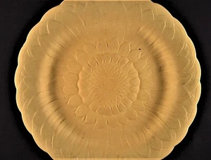 EXTREMELY RARE EARLY 1800s WEDGWOOD SUNFLOWER PLATE CANE CANEWARE YELLOW WARE - Picture 1 of 8