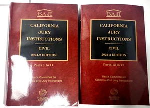New 2024 California Jury Instructions—Civil (BAJI) 2024-2 Thomson Reuters - Imagen 1 de 3