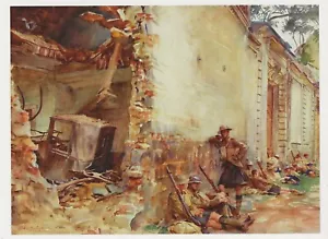 Cartolina John Singer Sargent "Street in Arras" 1918 WWI Museo della Guerra Imperiale MINT - Foto 1 di 1