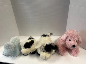 Webkinz GANZ  Lot of 4 PLUSH STUFFED ANIMAL Poodle, (2) Cows Hippo No Code (f) - Picture 1 of 11