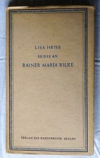 Briefe an Rainer Maria Rilke. Lisa Heise, 1935