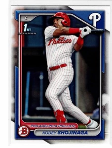 Kodey Shojinaga Philadelphia Phillies 2024 Bowman Draft 1st Bowman * - Picture 1 of 2